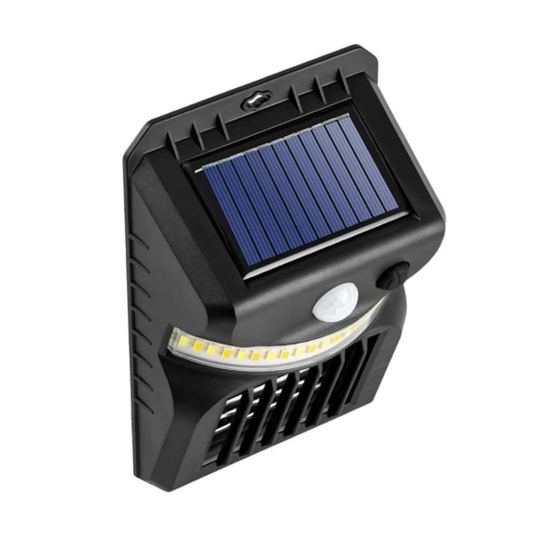 LED / UV Solcellelampe med bevegelsesdetektor Black LLB002029-A