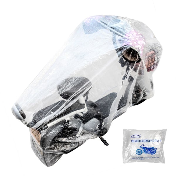 Vattentätt skydd för skoter, cykel och moped Transparent Waterproof Scooter Cover (XL)