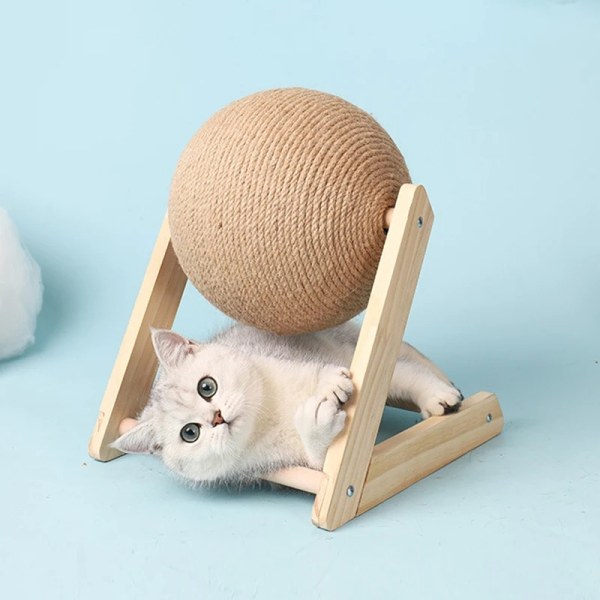 Kissan raapimispallo - Suojaa huonekaluja Beige