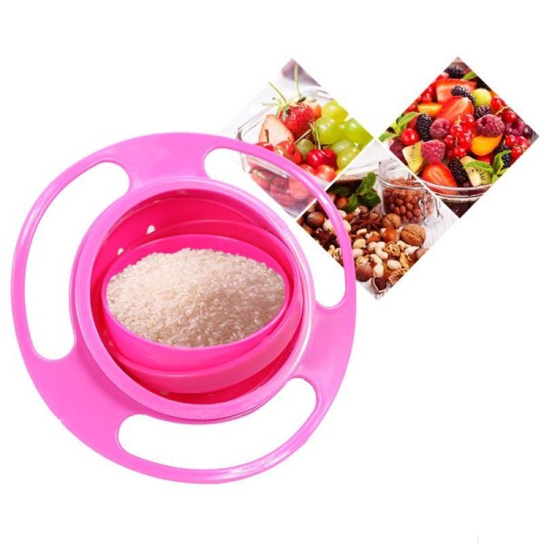 Turvallinen ruokakulho sopii vauvoille Pink Rosered - CR