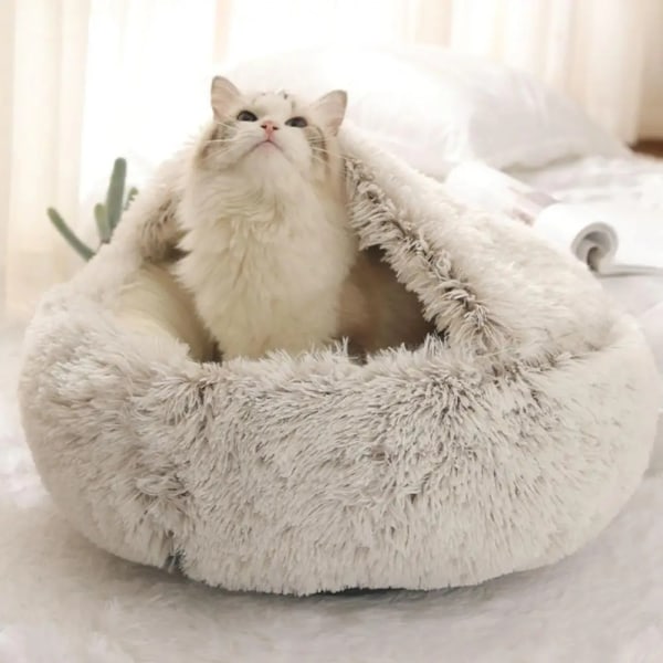 Komfortabel kattesengshule Grey 50cm Gray