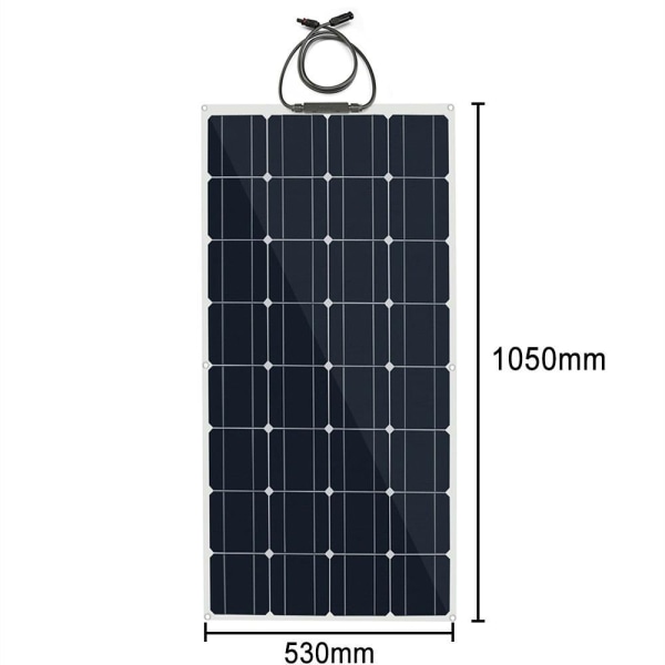 Solenergigenereringssystemer og fleksible solpaneler 100-800W Black 3x100W panel