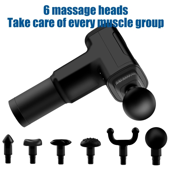 EMS Massage Gun - Professionell muskelmassager Black 12 speed