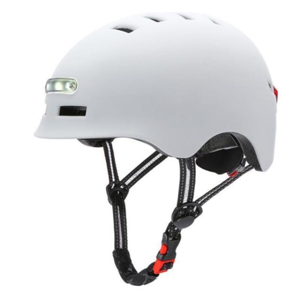 Sporty LED-hjelm til E-scooter/cykel White S