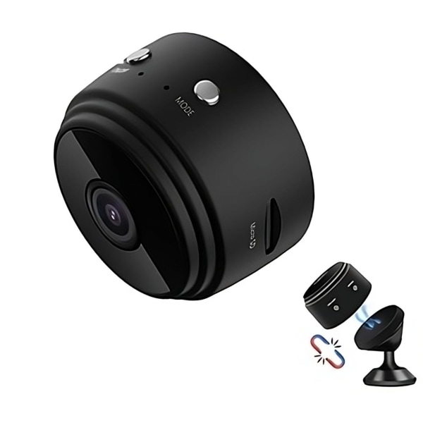 Ultimate HD-valvonta: A9 WiFi-kamera Black Night Vision b08b | Black |  Plastic | Fyndiq