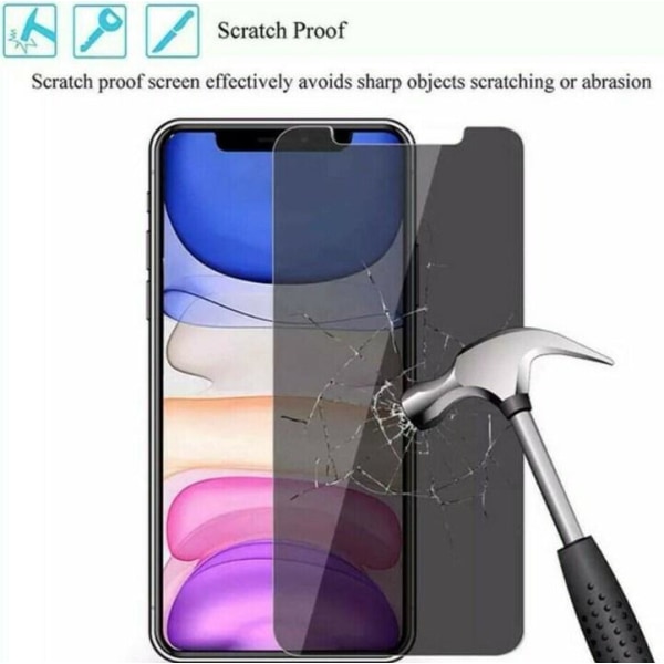 Privacy Glass Protector iPhone 6/7/8/XR/11 Transparent Apple iPhone XR/12