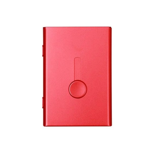 Erittäin ohut käyntikorttiteline ruostumatonta terästä Red Red