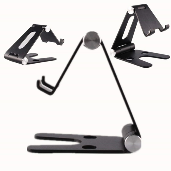 Universell justerbar holder for nettbrett og telefon Black