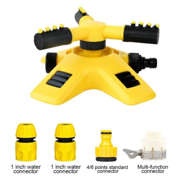 360 graders automatisk vandsprinkler Yellow