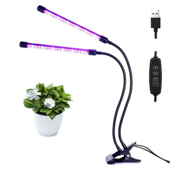 LED växtljus lampa - phytolamp White Dual Tube