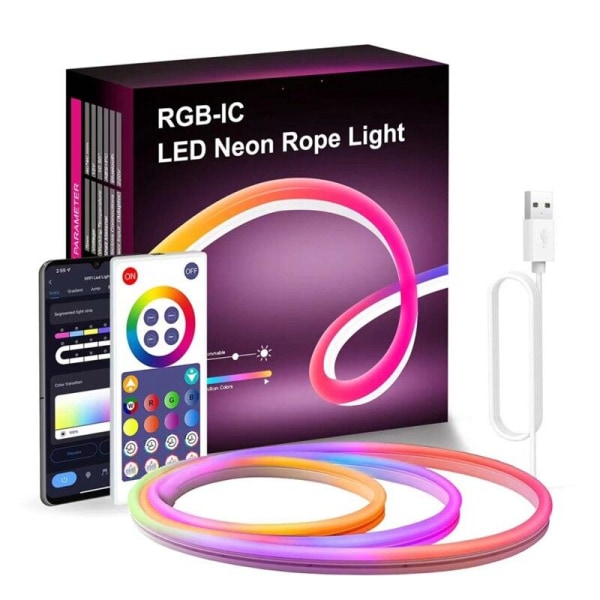RGBIC Neon Light Med Neon Rope Light Multicolor