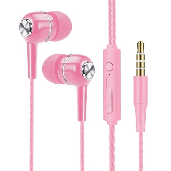 Premium In-Ear-hörlurar - Realistiskt ljud Pink Pink