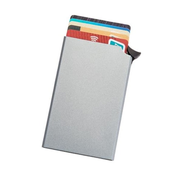 Stöldsäker kreditkortshållare i Aluminium Grey Grey