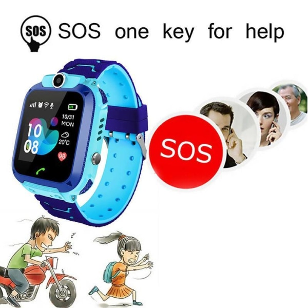 Vandtæt smartwatch til børn Blue Blå