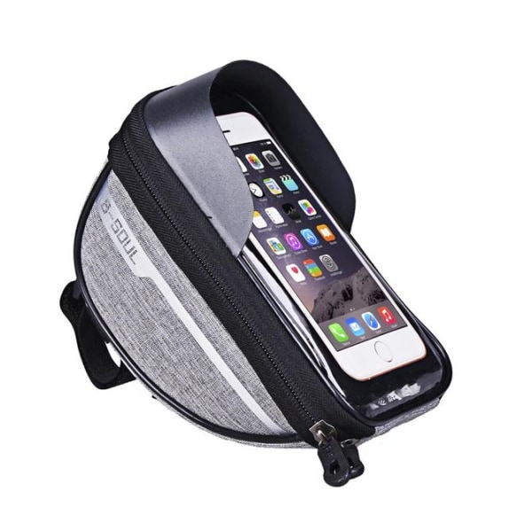 Vanntett telefonholder og bag for sykkel Grey Gray Portable Mobile Phone Bag