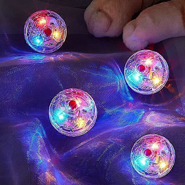 Ghost Hunting Ball Activated Toy Interactive Pet Luminous Transparent Plastic 6PCS