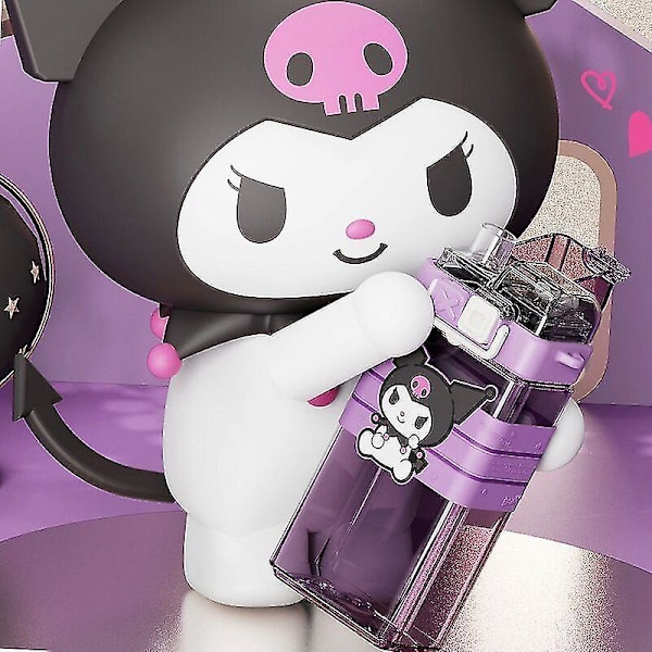 Nya Kawaii Sanrio Vattenflaskor Söta Anime Cinnamoroll Kuromi Cartoon Bärbar Mugg 520ml Flaska Present Till Barn Pojkar Flickor Present Pompompurin 520ml Pompompurin