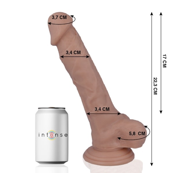 Mr Intense - 28 Realistisk Penis 22,3 Cm -O- 3,4 Cm