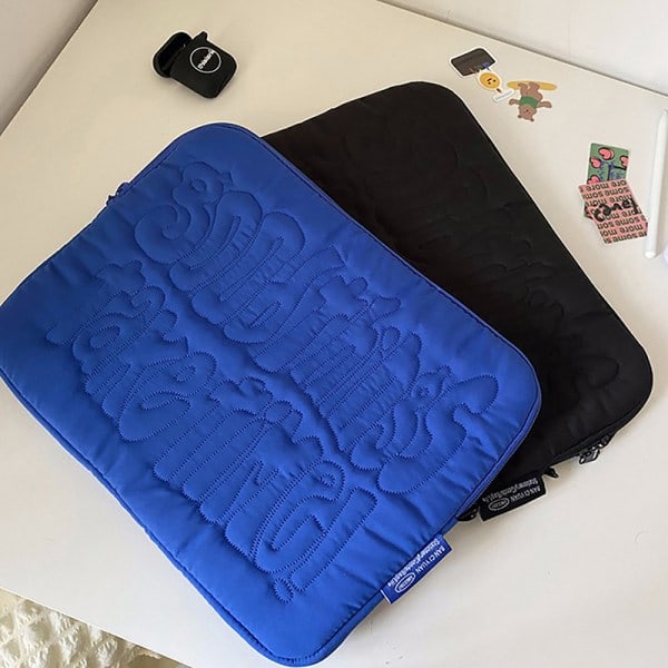 Broderimönster e proof Laptop Sleeve Case 11 13 14 tum Blue 15-15.6 inches