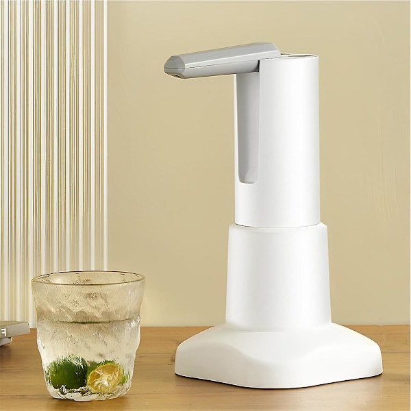 Bordsvattenkylare Vikbar Vattenkylare Pump Smart Automatisk Vattenflaskepump Med 600ml Kvantitativa Lägen USB Laddningsbar Bärbar Dricksvattenpump