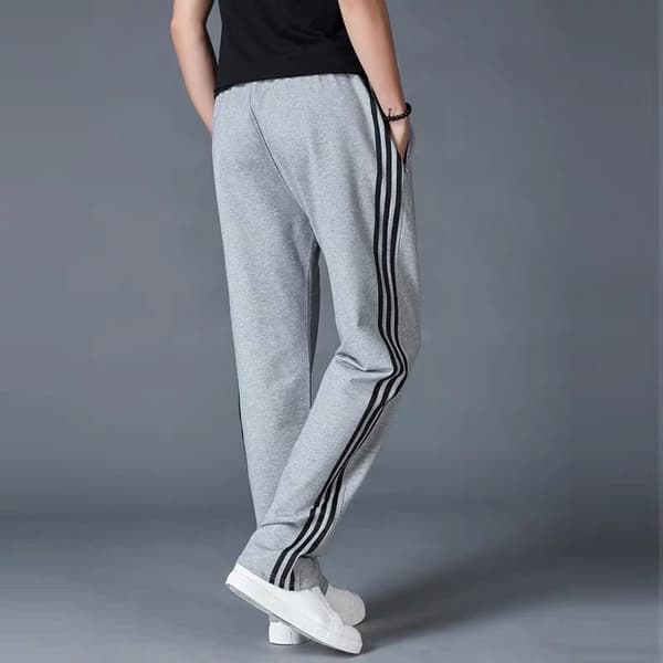 Herre joggingbukser til hverdagsbrug, løs pasform, plus size, lige ben, mørkeblå. Deep Blue 5XL