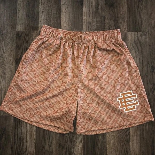 Mænd Sommer Eric Eman Ee Basic Mesh Shorts Klassiske Blomstrede Trykte Gymnastik Shorts Strandshorts W3 XXL