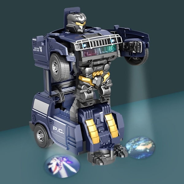 Transformerande Robotmodell Leksaks Elbil AA A A