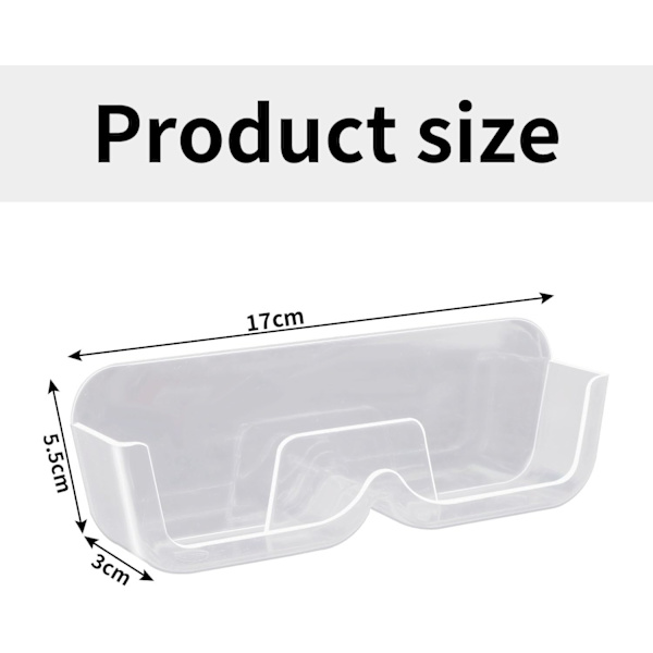 Two-piece glasses frame, wall-mounted storage, self-adhesive acrylic glasses frame.