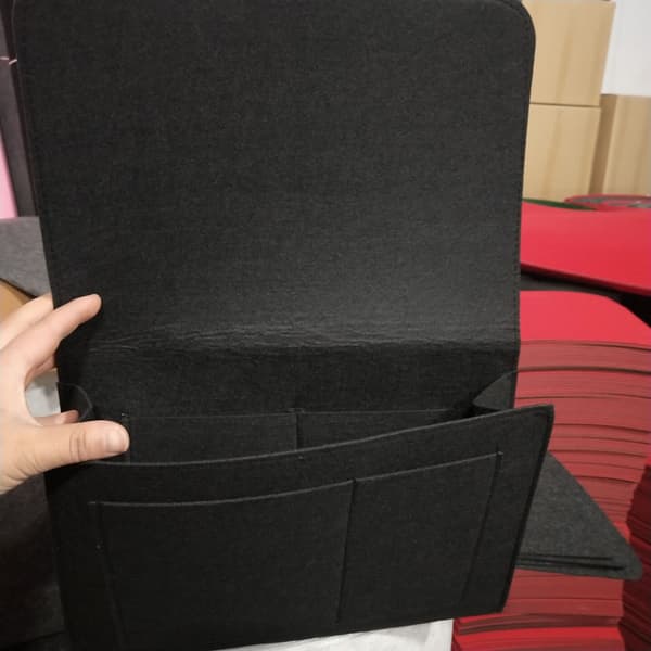 Oppbevaringsveske for seng/sofa-teppe Svart