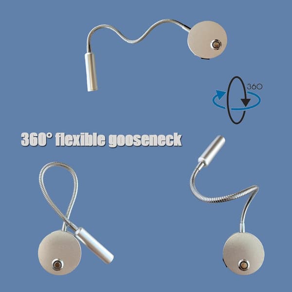 Dimbar veggmontert LED-sengelampe