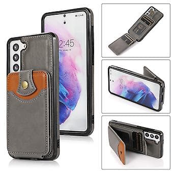 Pung-stil telefoncover til Samsung Galaxy S21 5G (grå)