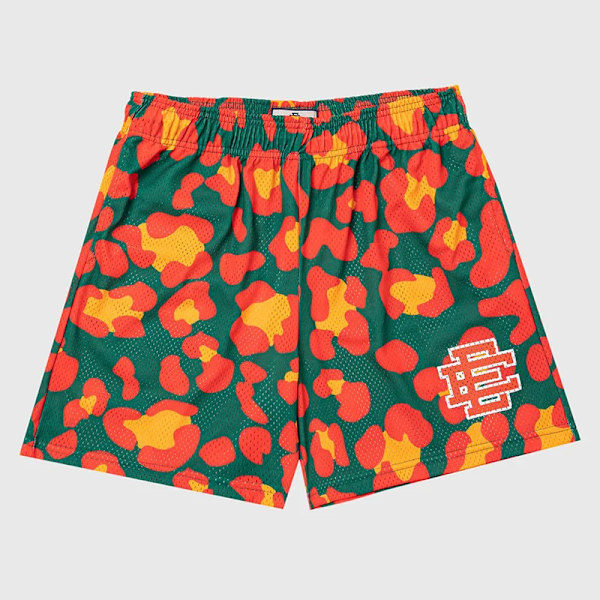 Man Summer Eric Eman Ee Basic Mesh Shorts Classic Floral Printed Gym Shorts Strandshorts W13 XXXL