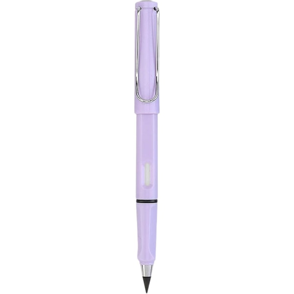Pennor, Bærbar Evighedspen, Genanvendelig Viskelæder, Metal Blækfri Skrivekugle, Udskiftelig Grafitspids Pen, til Studerende Purple