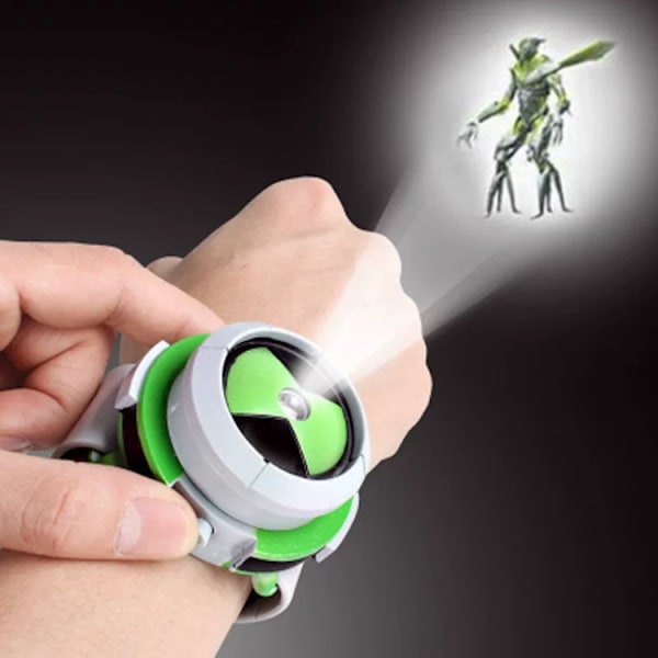 Ben10 Tio Alien Power Klocka Omnitrix Illuminator Armband Leksak Present