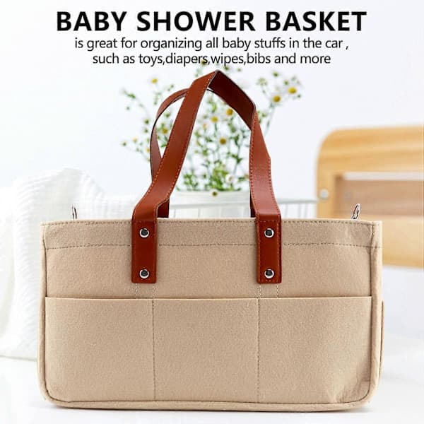 Diaper Caddy - Portable Diaper Bag, Nursery Storage Bin, Car Organizer