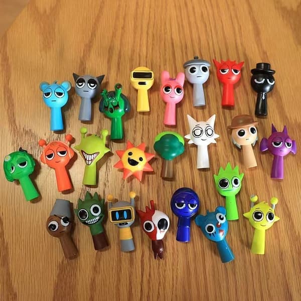 24-delt Sprunki Anime Figur Sæt - PVC Incredibox Action Figurer