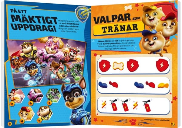 Paw Patrol askartelukirja sinisillä tarroilla Multifärg blue