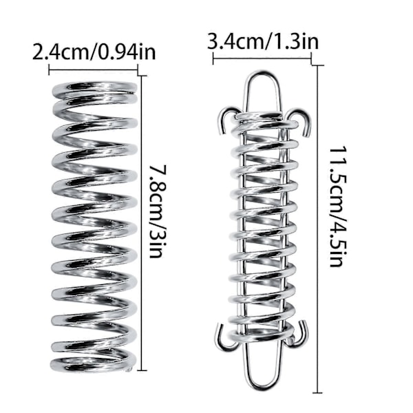 5 Stycken Fjädrar, Fjädrar För Solsegel, Spiral Fjädrar För Solsegel, Markislinspännare. Ett Måste För Campingresor [DB]
