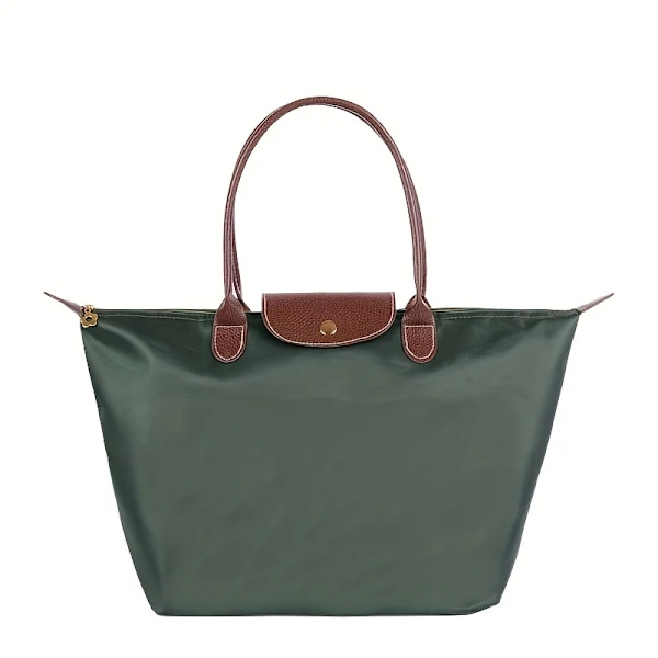 Vandtæt Nylon Dumpling Håndtaske Tasker Dame Tote Taske Dame Håndtaske med Stor Kapacitet til Rejsetasker Foldbar Casual Skuldertaske Grå Gray M Gray