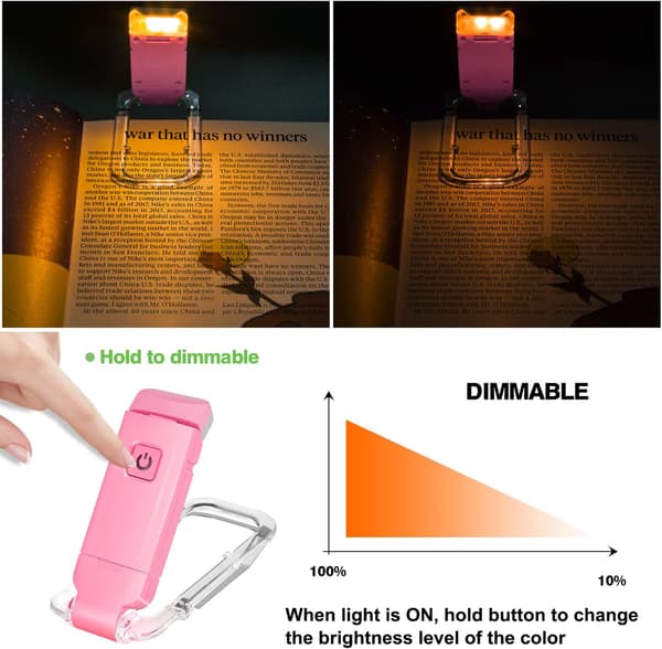 LED clip-on læselampe, bog clip læselampe