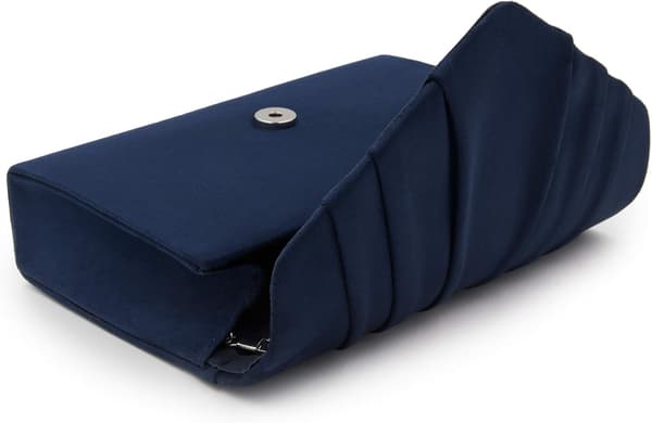 Damkoppling, elegant mockakvällskoppling, blå, crossbody-väska
