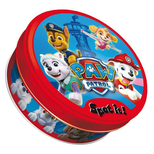 Spot It! Paw Patrol - Rakastettu perhepeli! Hauska yhdistämispeli lapsille, 4+ vuotta, 2-5 pelaajaa, 10 minuutin peliaika, valmistettu