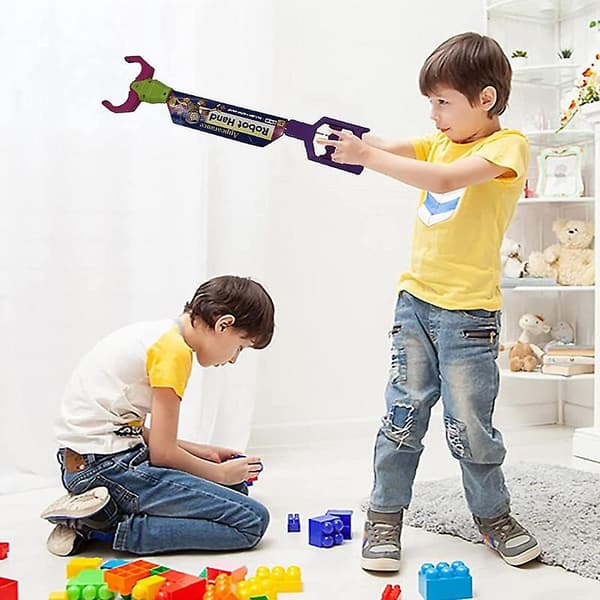 Interactive robot gripper/claw toy, suitable for children, helps develop hand-eye coordination and is full of fun. purple