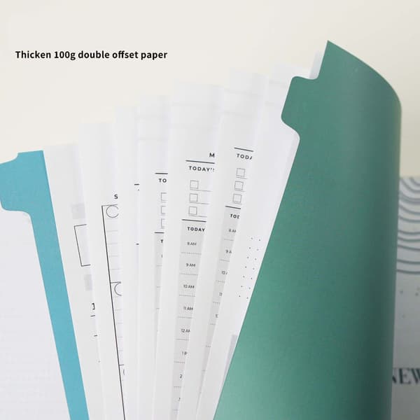 2026 Planner - Spiral-bound notebook with hardcover, index tabs, and thick paper for effective planning. 471