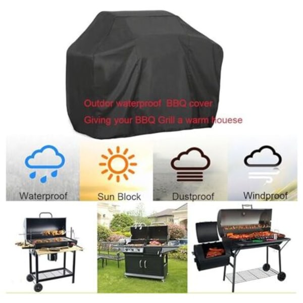 Grillin lisävarusteet, vedenpitävä suojakotelo, vedenpitävä, 145x61x117cm--
