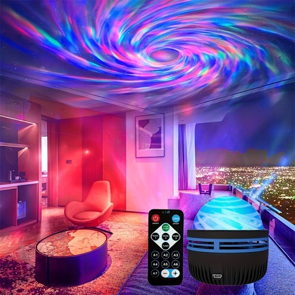 1 Vortex-projektor med USB-stik og fjernbetjening (USB-model)