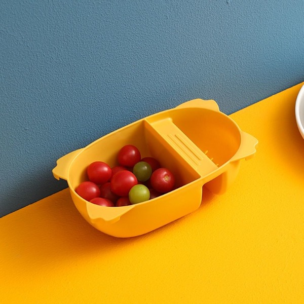 Frukt Avloppskorg Diskhon Sil GUL Yellow