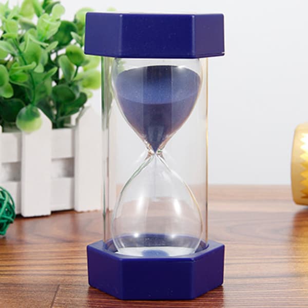 5/10/15/20/30 minutter timeglass, tilbehør til eggkjøkkentimer, spill i gave til barn, mørkeblå. Dark Blue 60Minutes