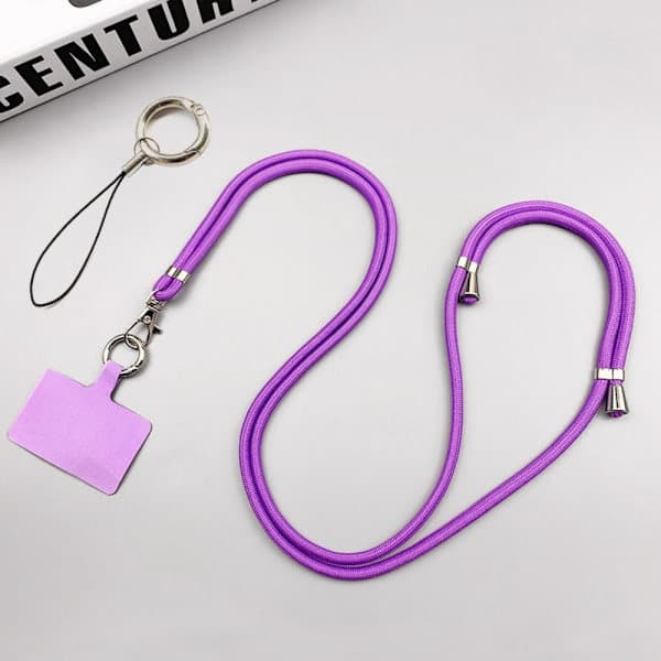 Lilla telefonledning og stropp purple