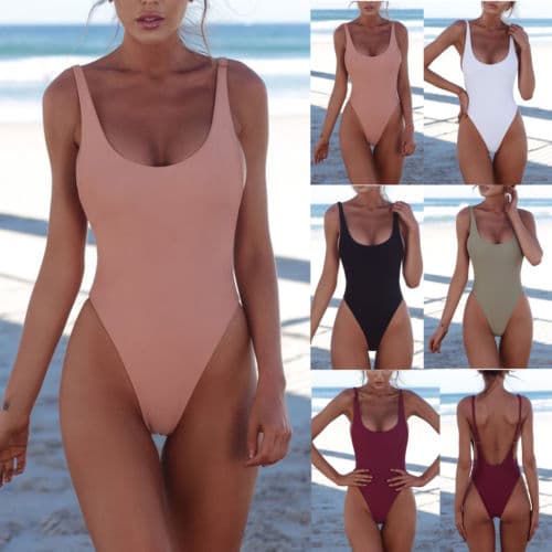 Naisten push-up uimapuku, mukava bikini uimapuku, harmaa grey M